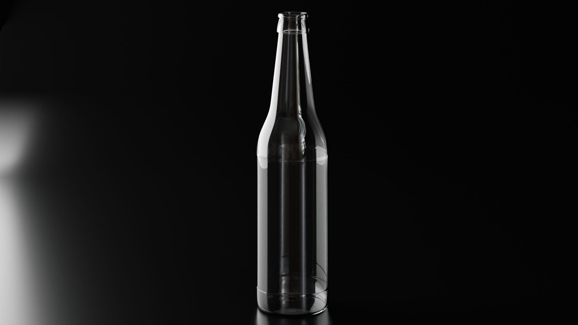 Glass beer bottle 1  3D model_12