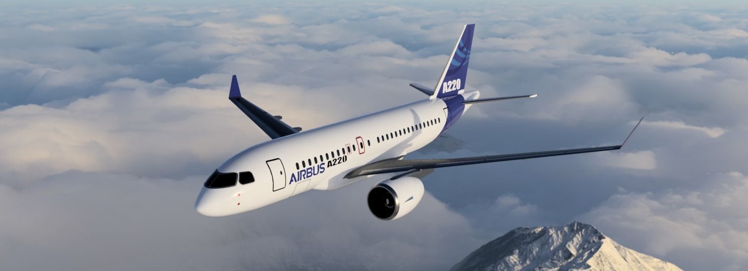 Airbus A220 3D print model_0