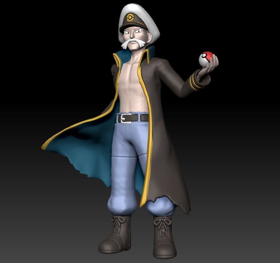 Pokemon Hoenn Elite Four Drake 3D print model_1