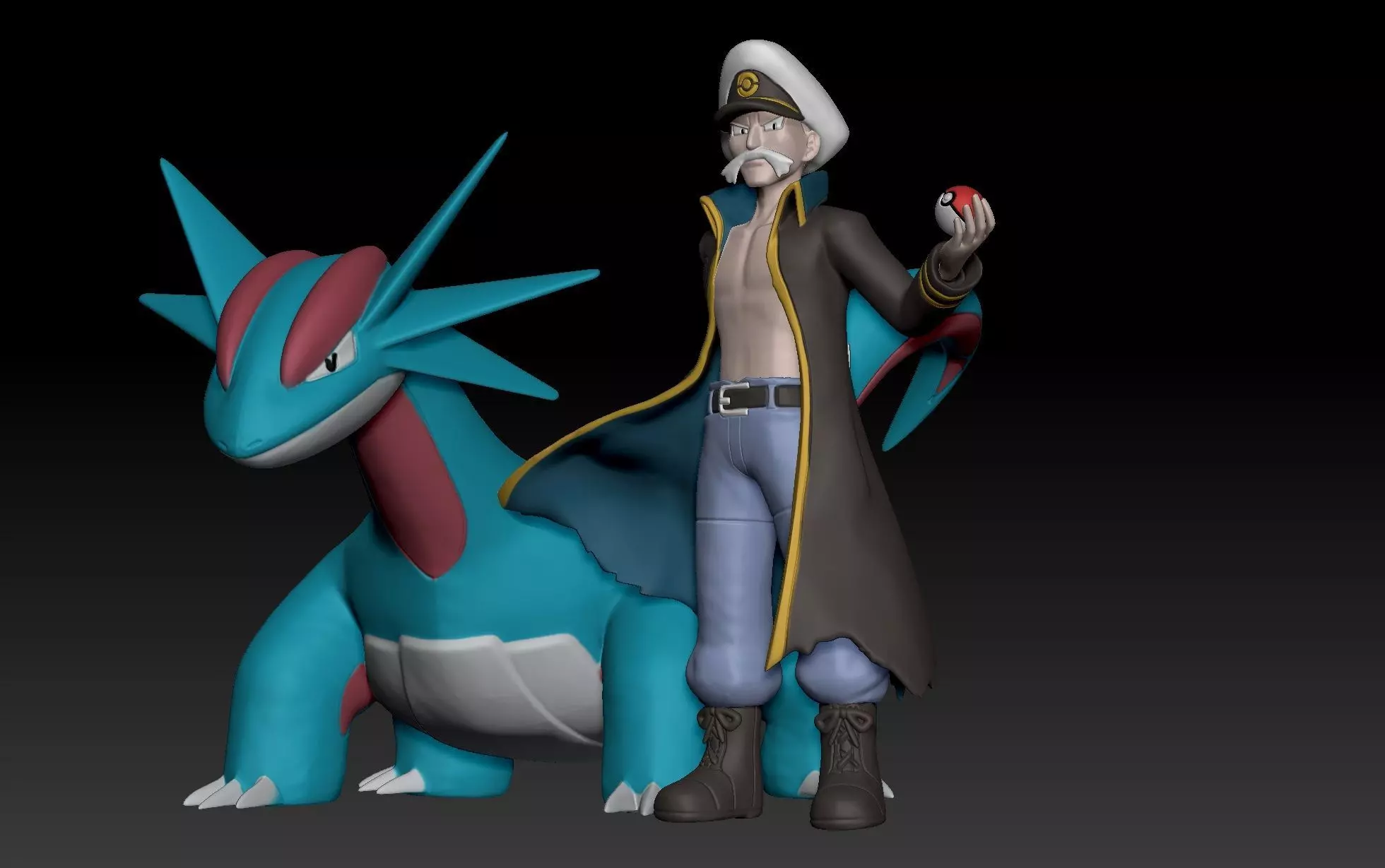 Pokemon Hoenn Elite Four Drake 3D print model_0