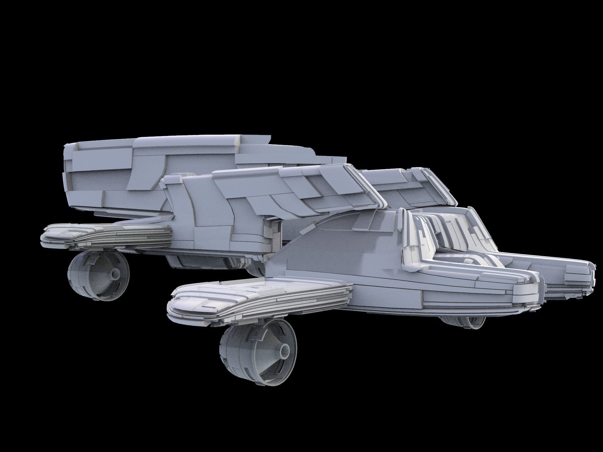 Salina V1 Huge SciFi Spaceship 3D model_16