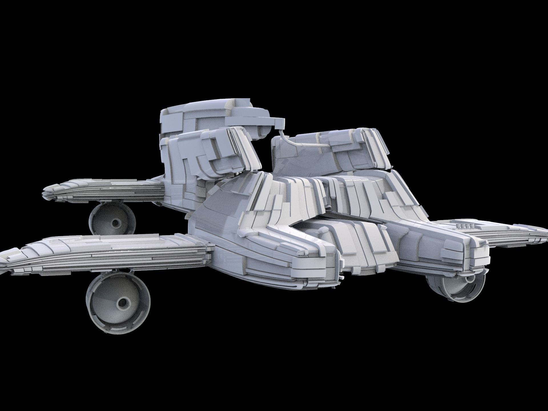 Salina V1 Huge SciFi Spaceship 3D model_17
