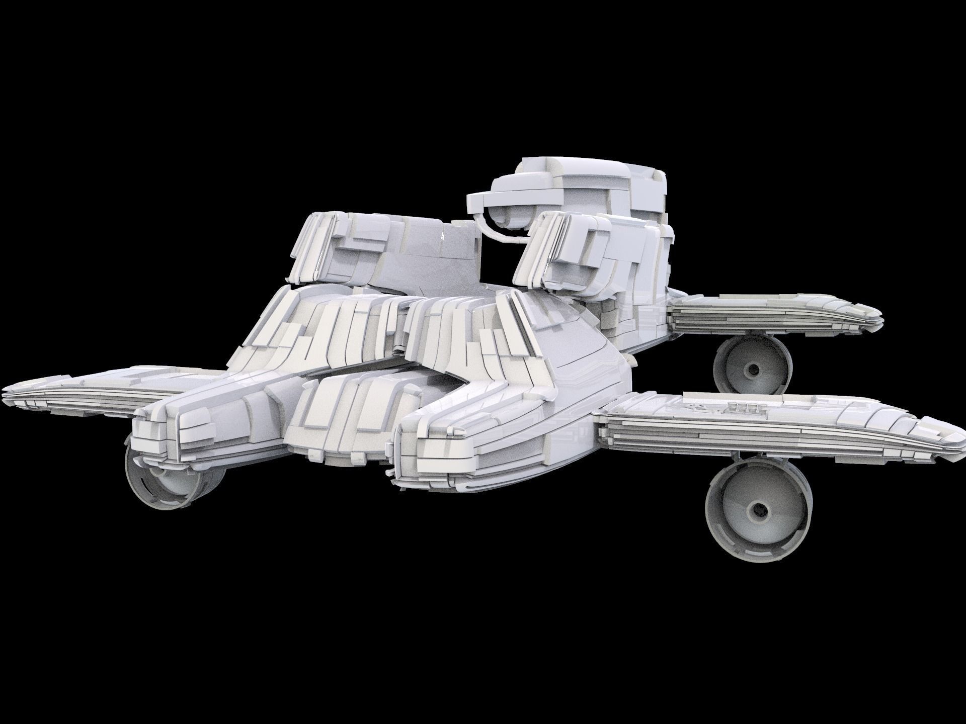 Salina V1 Huge SciFi Spaceship 3D model_18