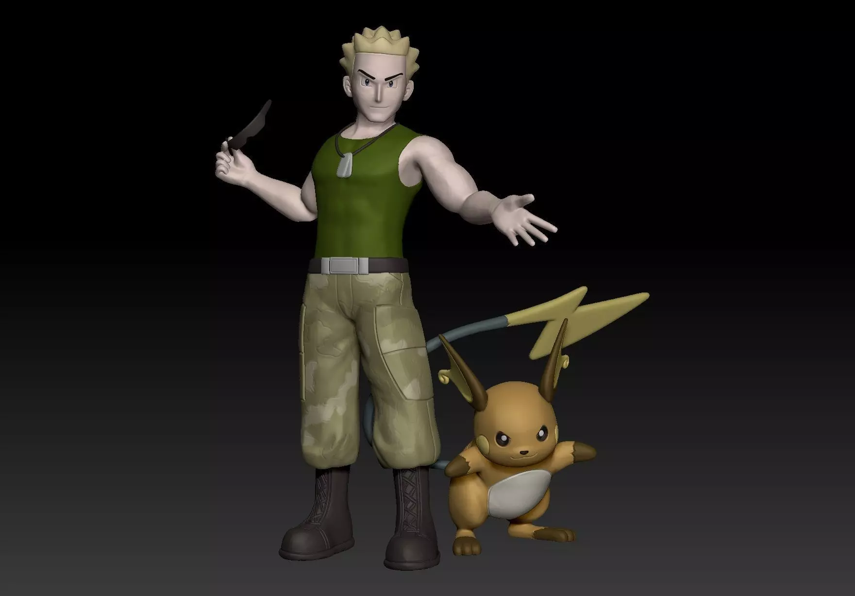 Pokemon Kanto Gym Leader LtSurge 3D print model_0
