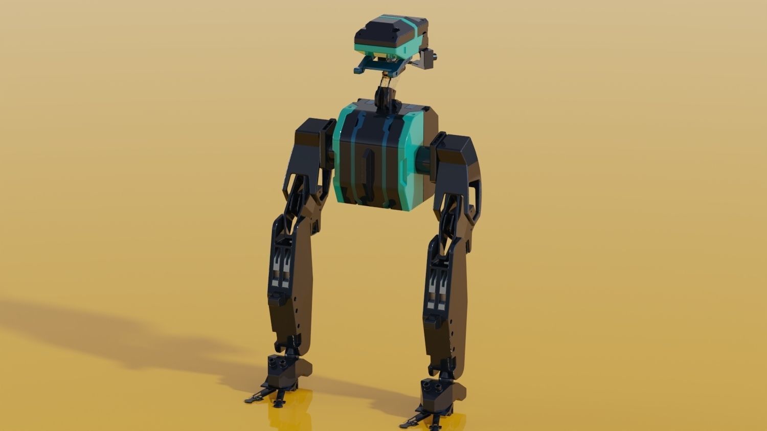 Robotic  heavy scifi mech hard surface  3D model_1