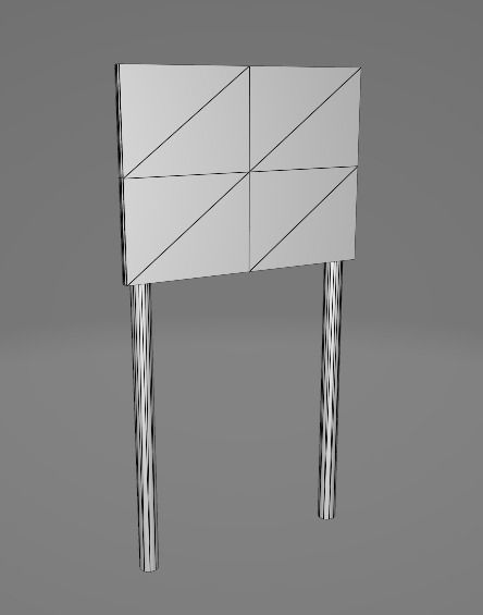 Greek Camera Warning Sign 3D model_6