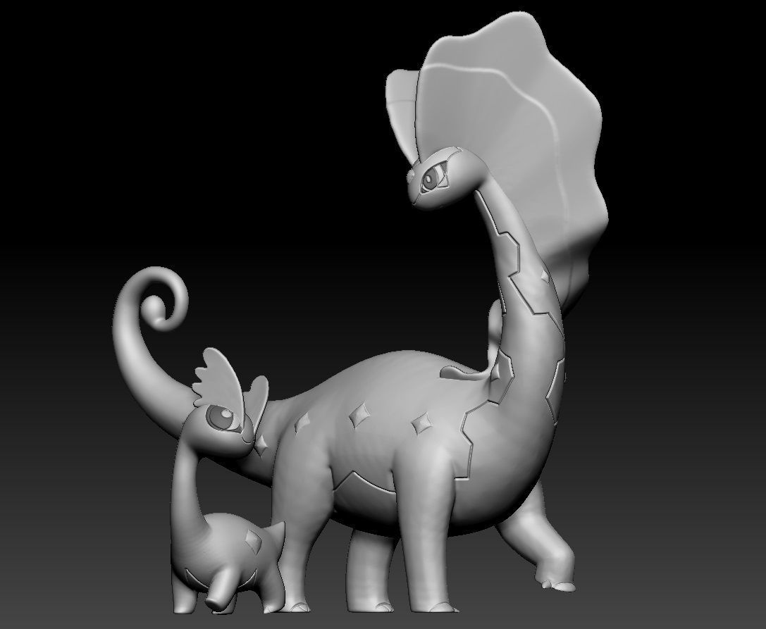 Pokemon Amaura Aurorus 3D print model_2