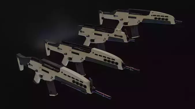 HK XM8 Tommy Build Low-poly 3D model