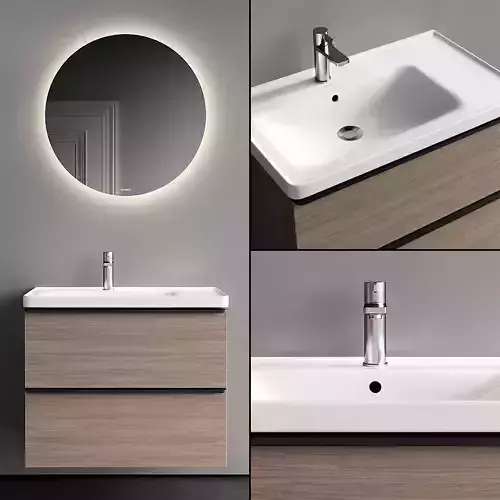 Duravit D-Neo Vanity Unit Set 1 3D model