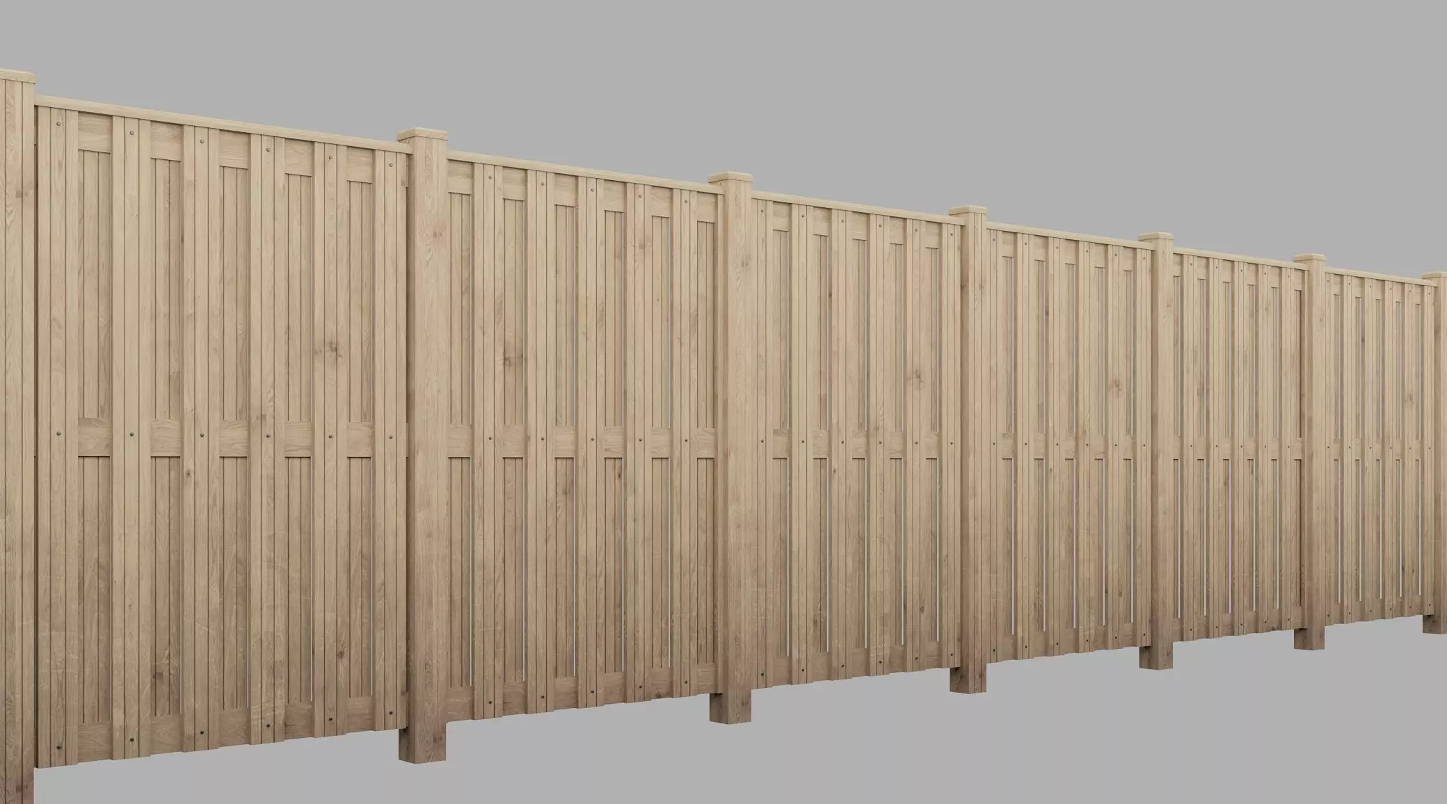 Wooden Fence Free 3D model