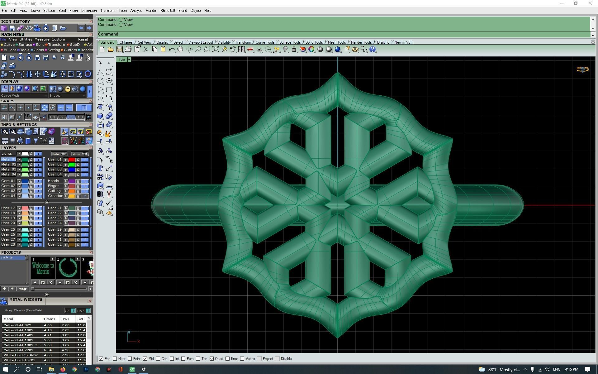3d-model flower ring  3D print model_12