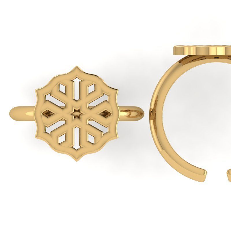 3d-model flower ring  3D print model_3