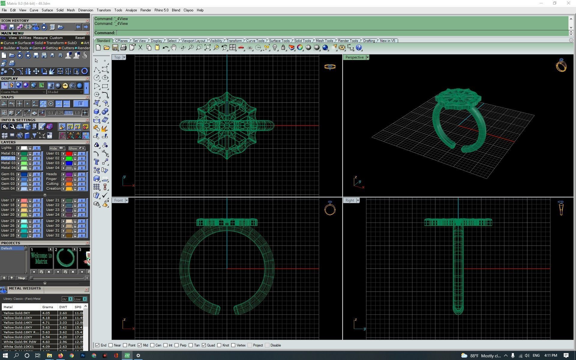 3d-model flower ring  3D print model_17