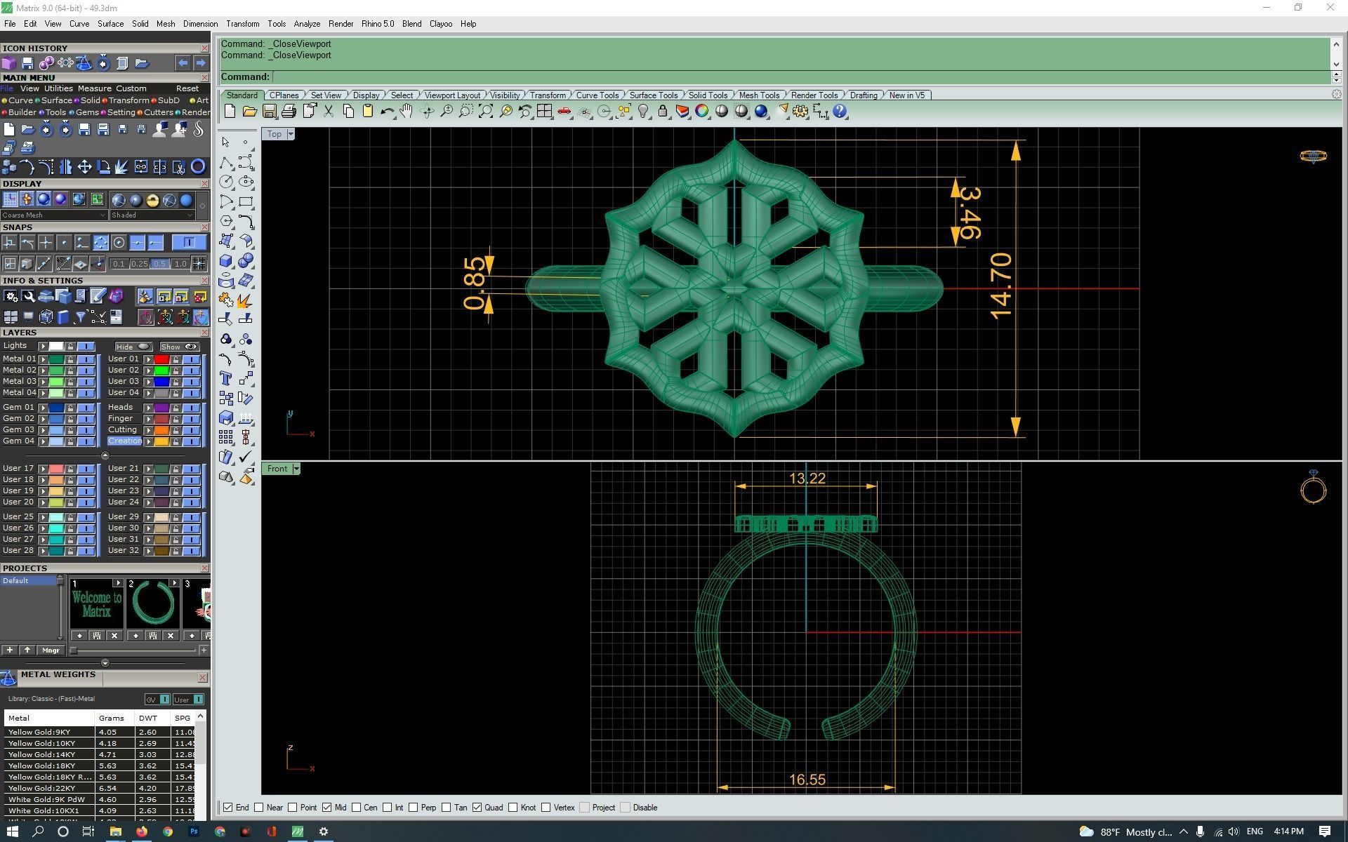 3d-model flower ring  3D print model_18