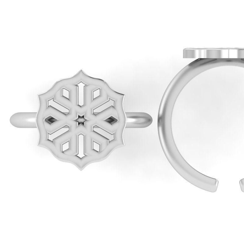 3d-model flower ring  3D print model_4