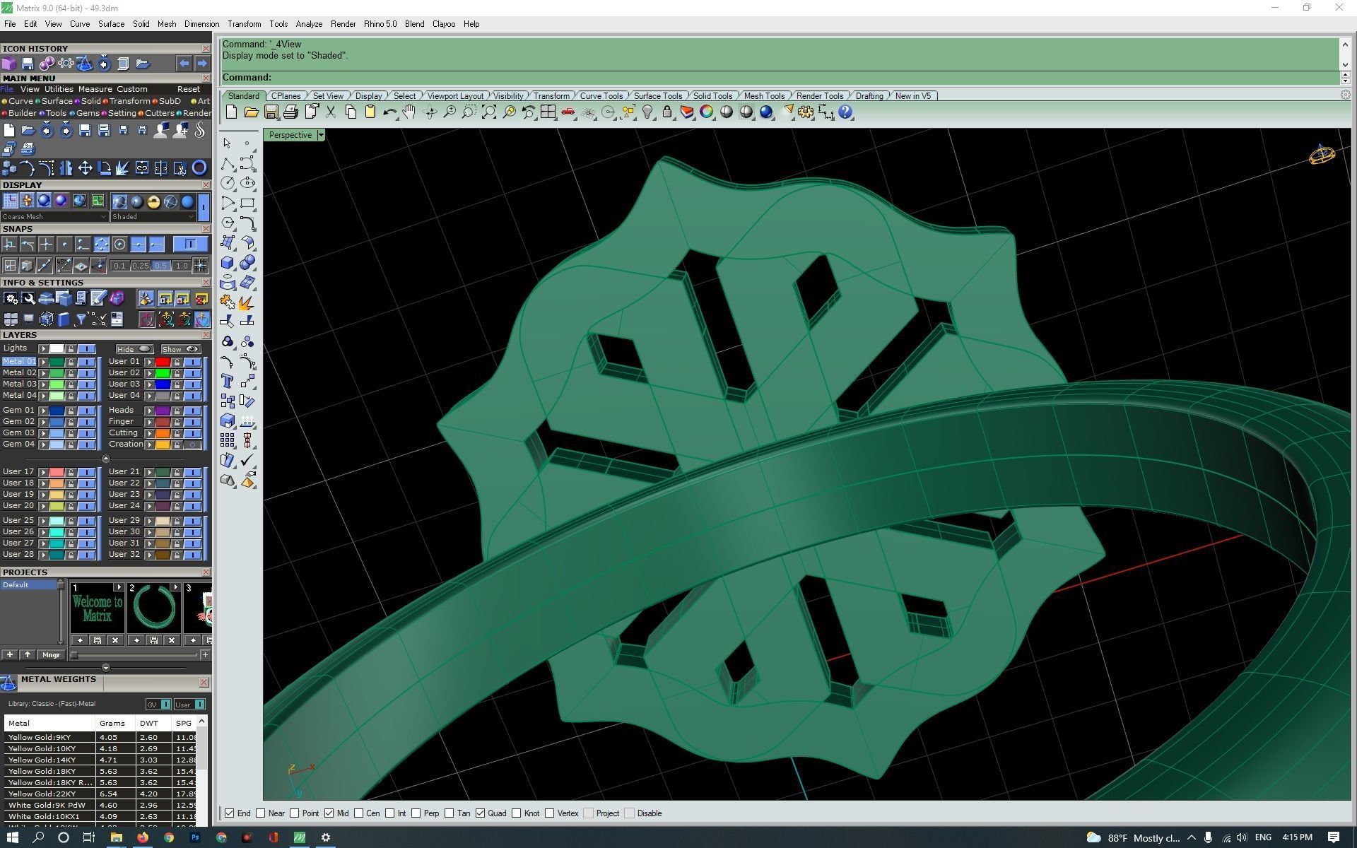 3d-model flower ring  3D print model_14