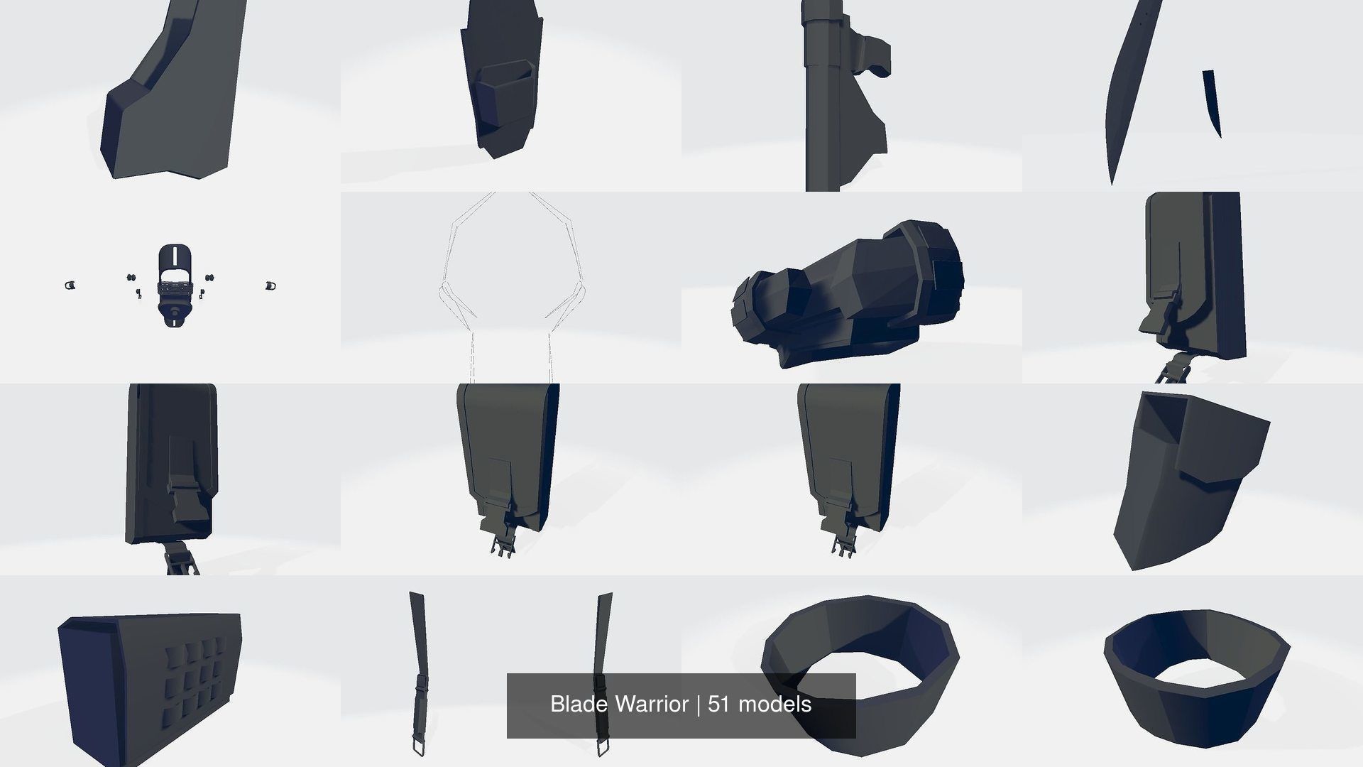 Blade Warrior 3D Model Collection_5
