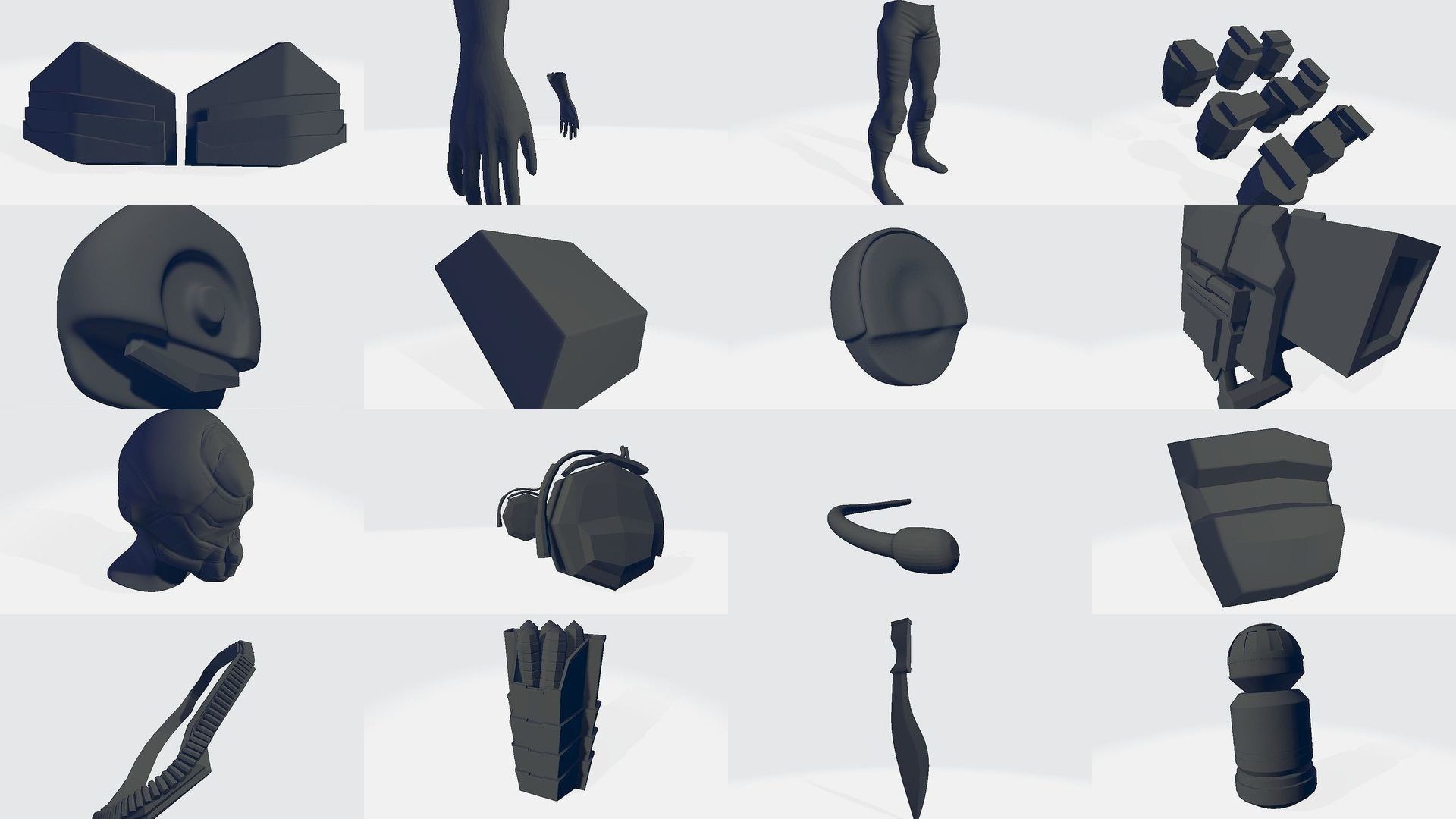 Blade Warrior 3D Model Collection_2