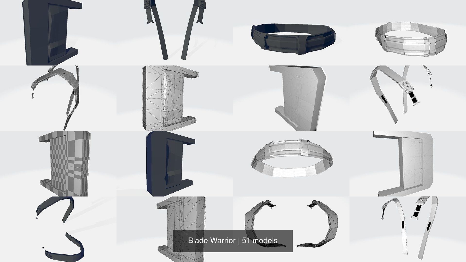 Blade Warrior 3D Model Collection_7