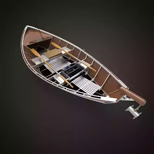Canoe 2 wooden boat