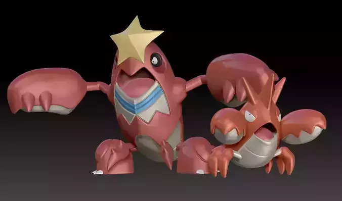 Pokemon Corphish Crawdaunt 3D print model