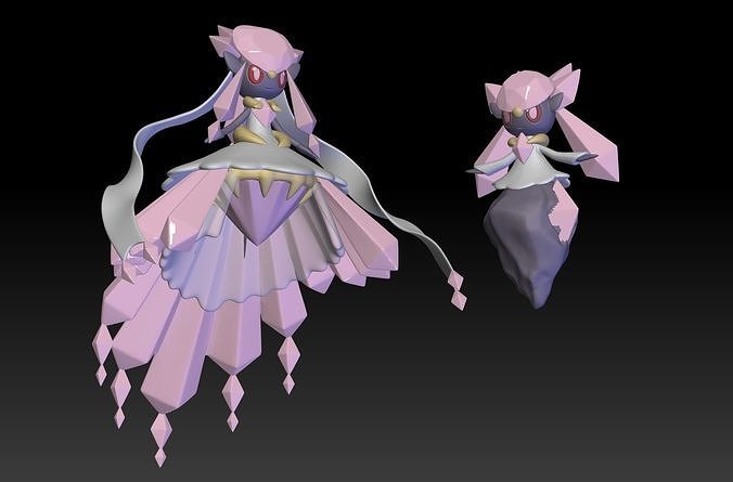 Pokemon Diancie Mega Evolution 3D print model