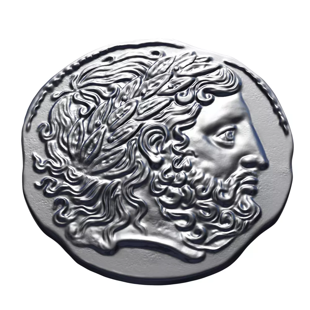 old greek coin-3d print model 3D print model_0