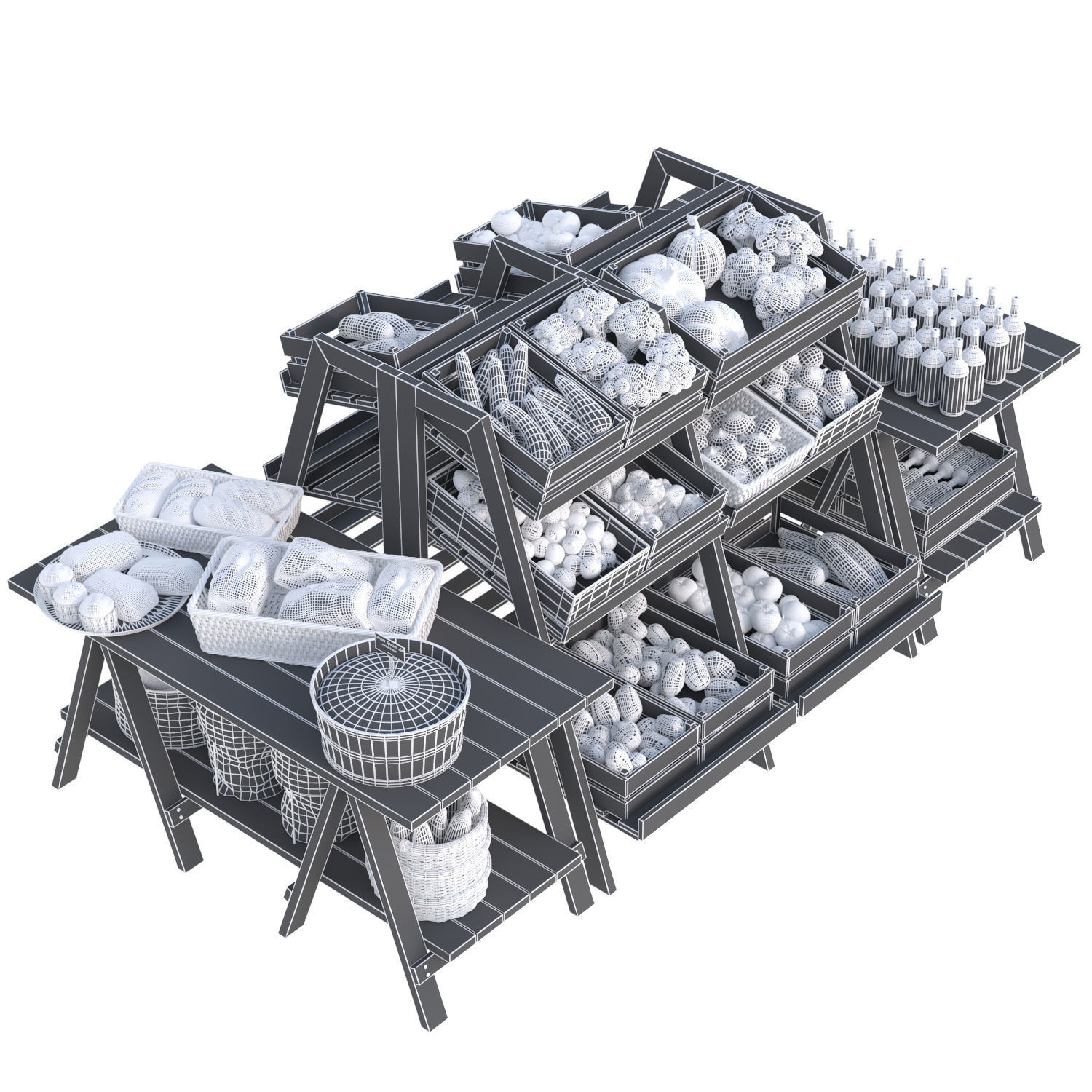 Market Place 9 3D model_2