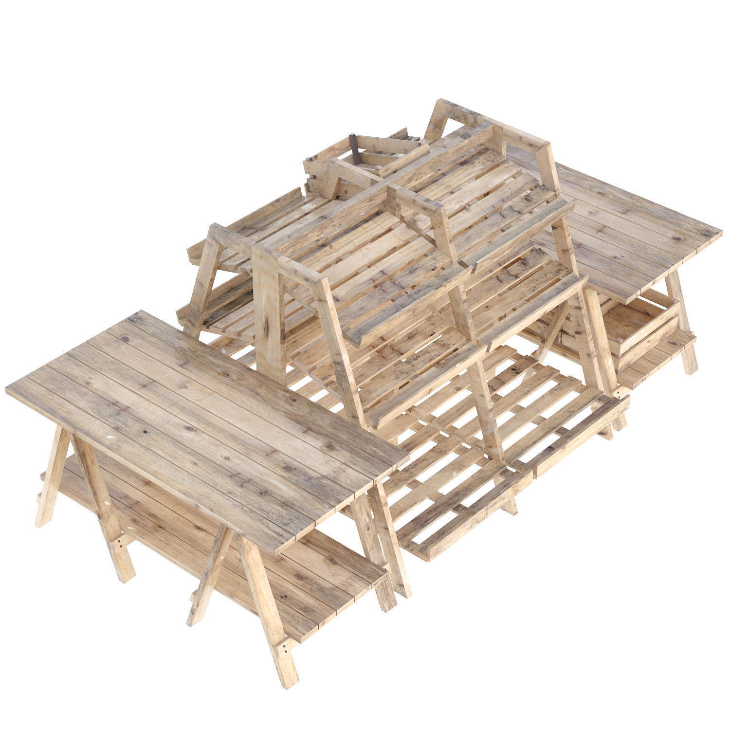 Market Place 9 3D model_1