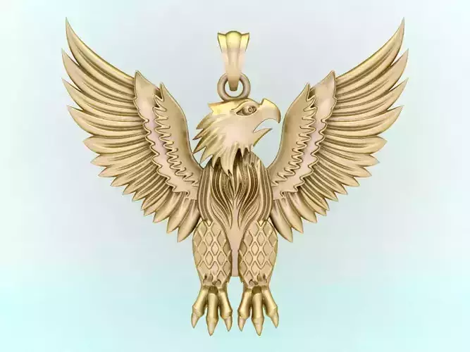 Eagle pendant - Bird pendant