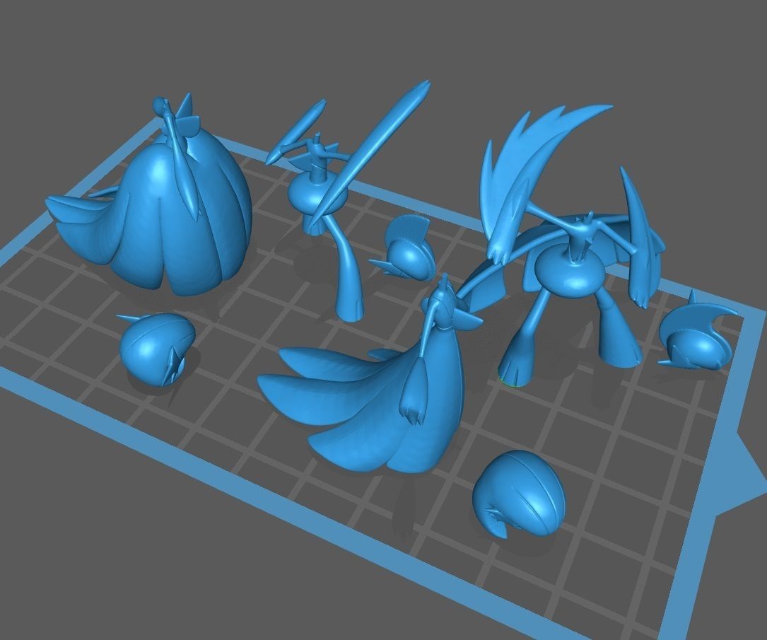 Pokemon Ralts Kirlia Gardevoir Gallade Mega Evolution 3D print model_2