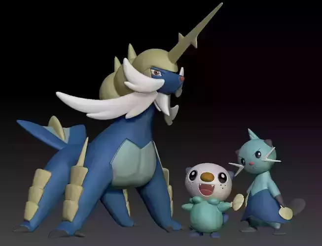 Pokemon Oshawott Dewott Samurott
