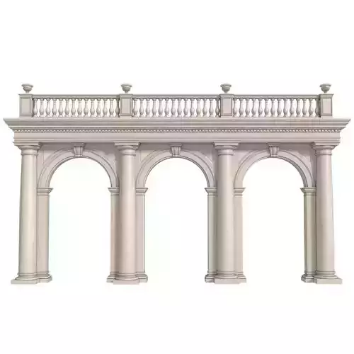 Arched doorway Arcade 3D model