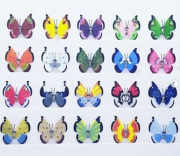 Pokemon Scatterbug Spewpa Vivillon 3D print model