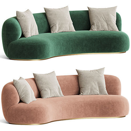 Augustin Rose Sofa Theinvisiblecollection 3D model