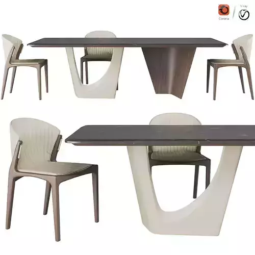 Pinnacle table And Luisa chair