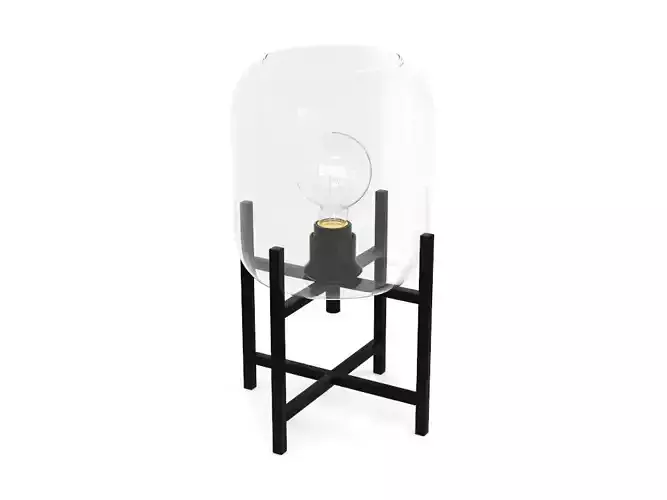 Table lamp PBR low-poly