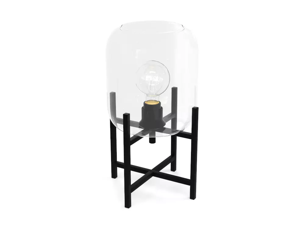 Table lamp PBR low-poly Low-poly 3D model_0