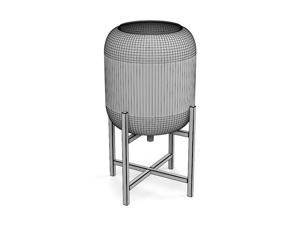 Table lamp PBR low-poly Low-poly 3D model_1