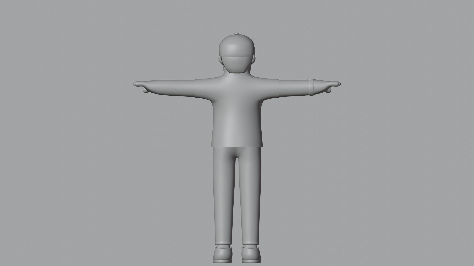 Minimal Deliveryboy Cartoon Character 3D model_18