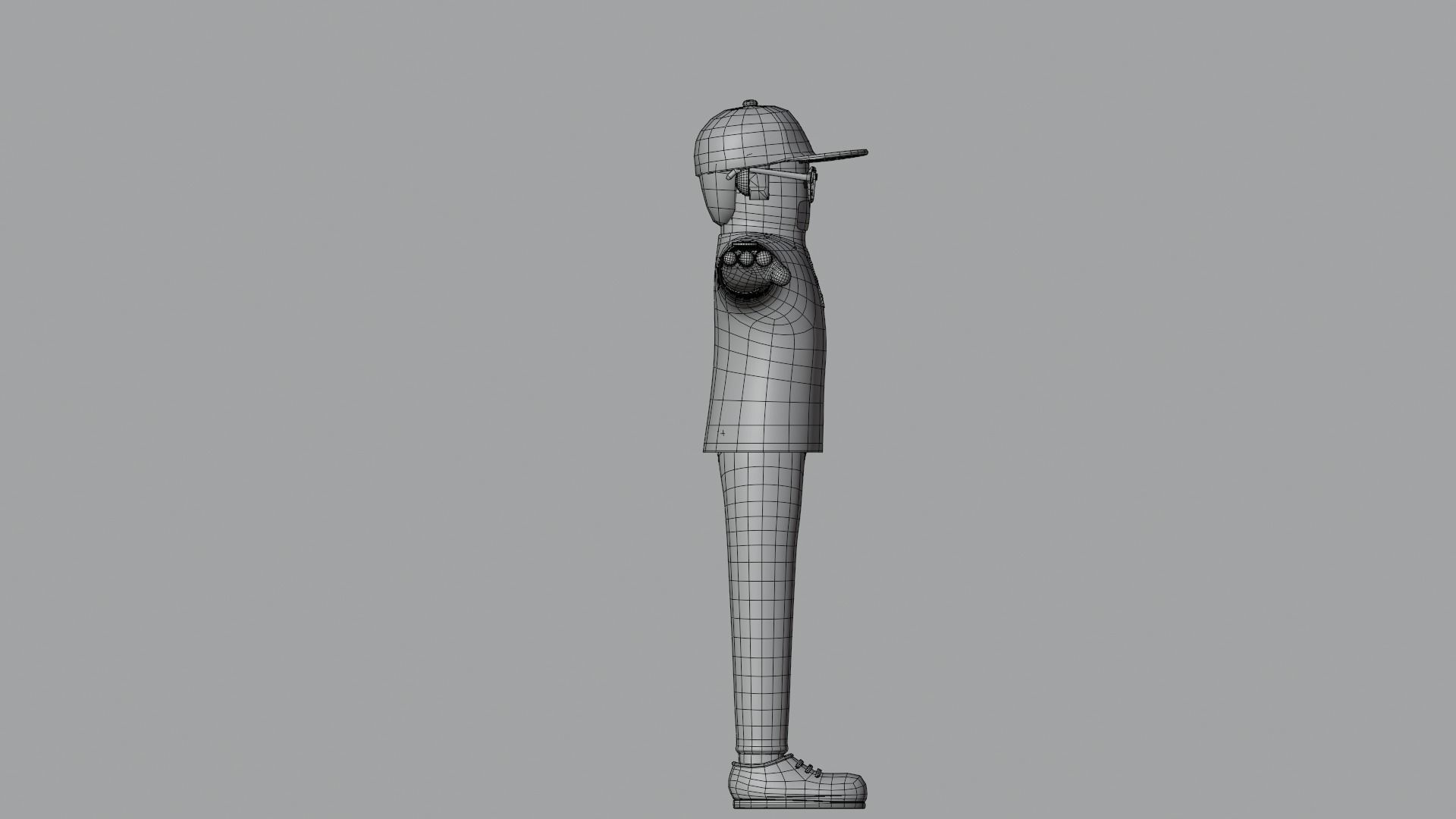 Minimal Deliveryboy Cartoon Character 3D model_21