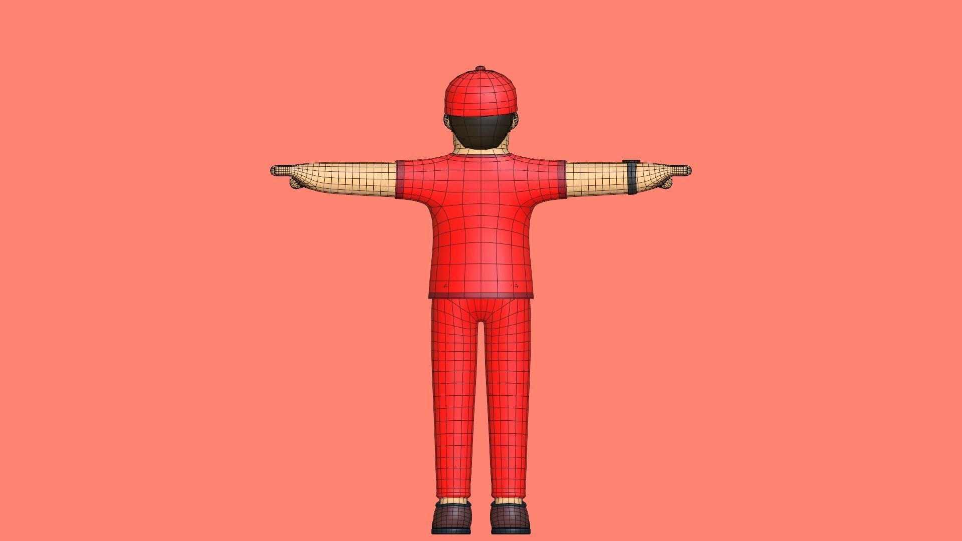 Minimal Deliveryboy Cartoon Character 3D model_26