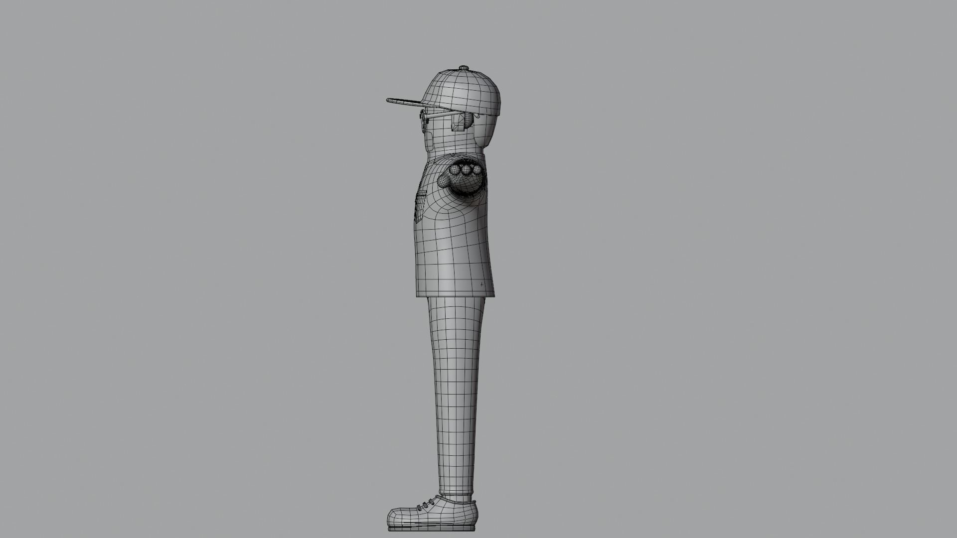 Minimal Deliveryboy Cartoon Character 3D model_23