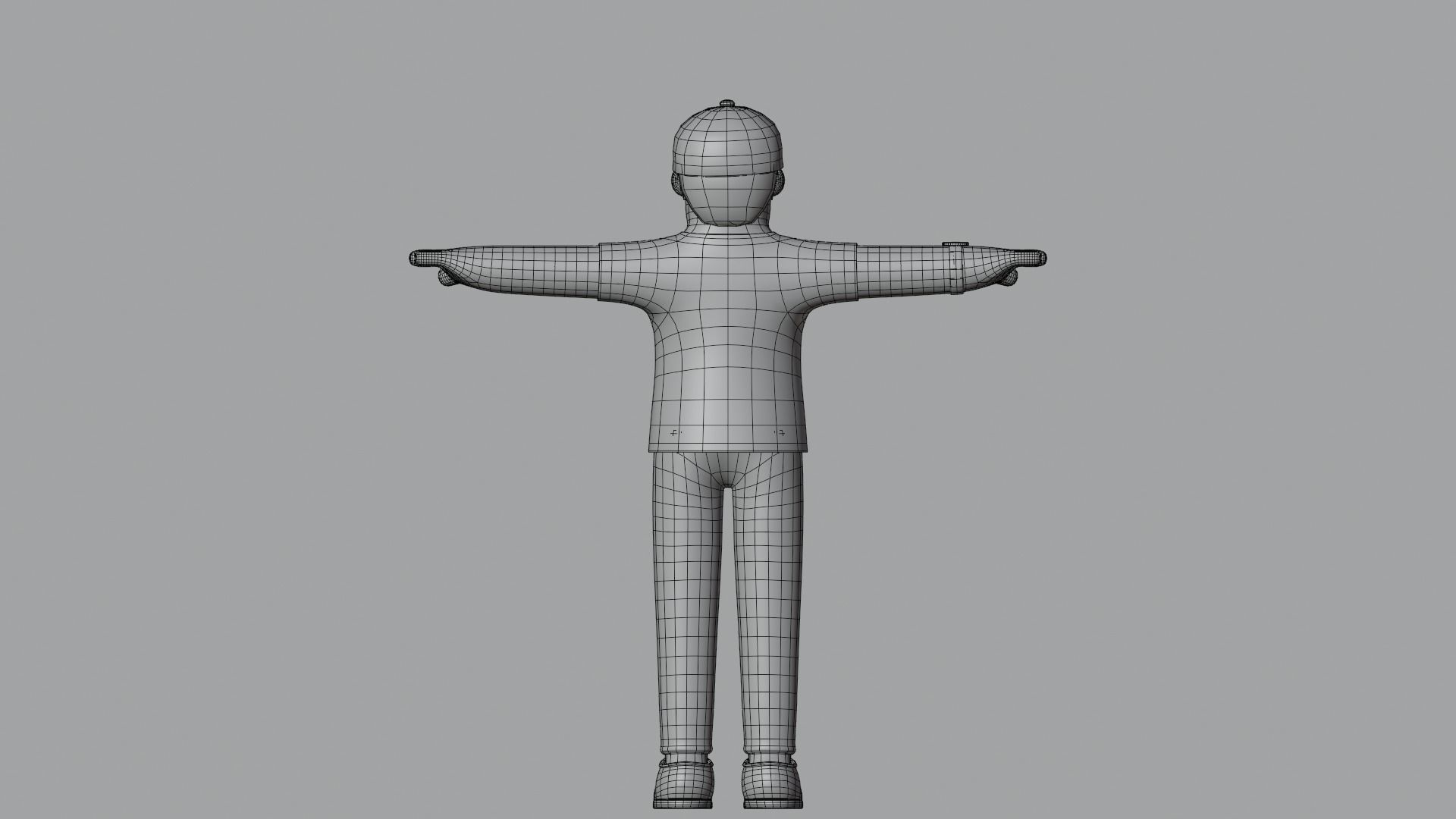 Minimal Deliveryboy Cartoon Character 3D model_22