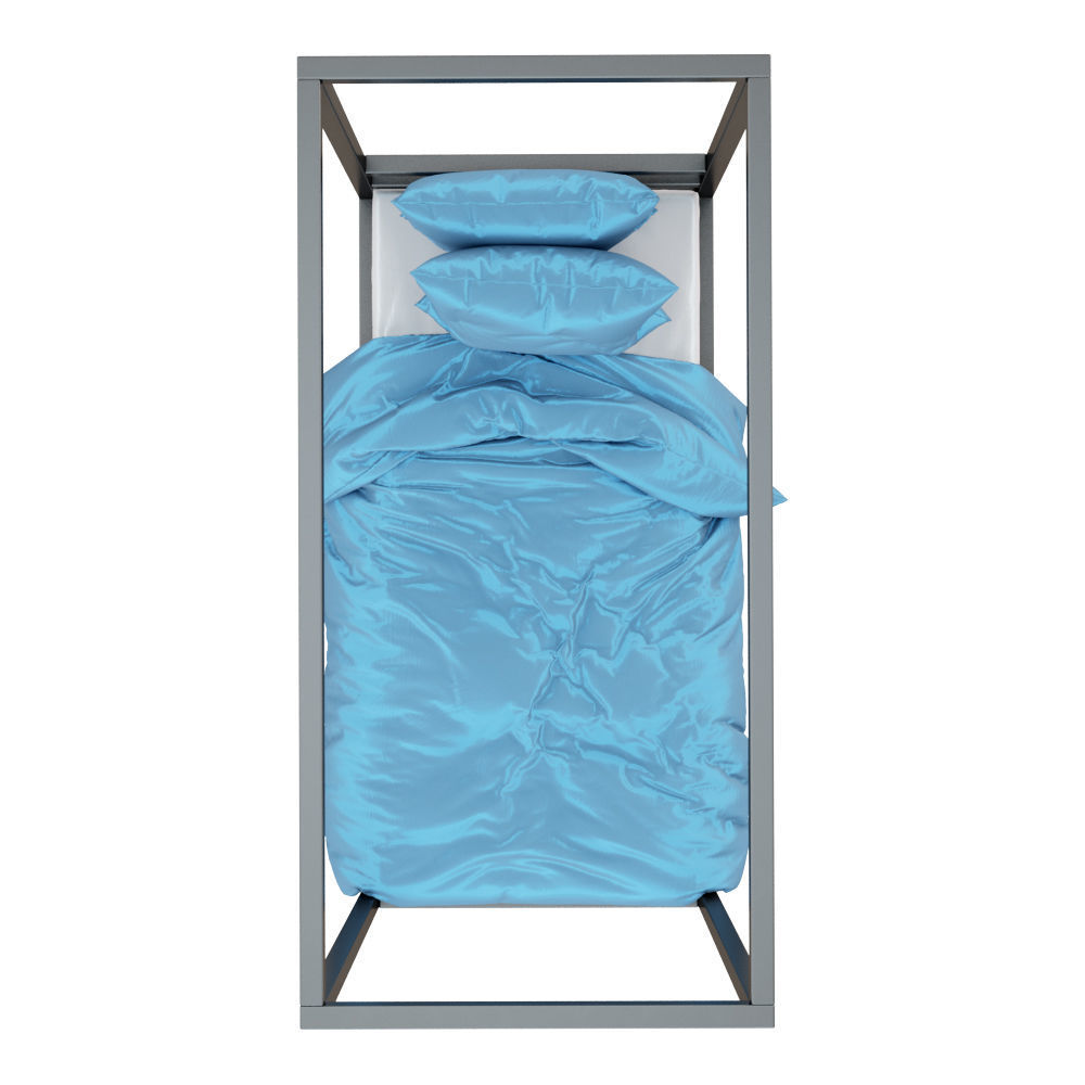 Architecture Bed in Kids 3D model_3