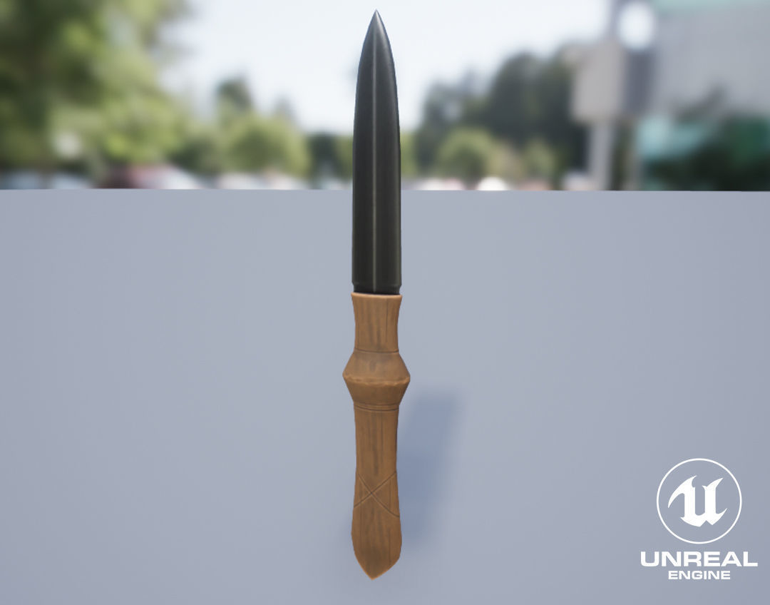 Viking Weapons - Knives Low-poly 3D model_5