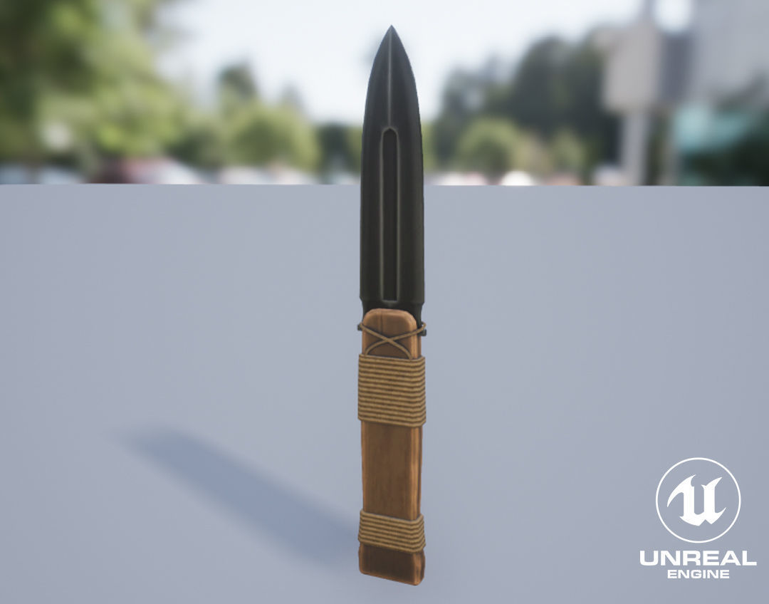 Viking Weapons - Knives Low-poly 3D model_6