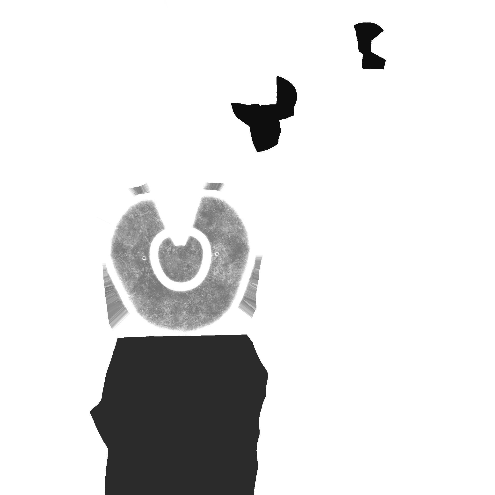 SciFi Brain Helmet 02 Red Rust - Character Design Fashion Low-poly 3D model_16