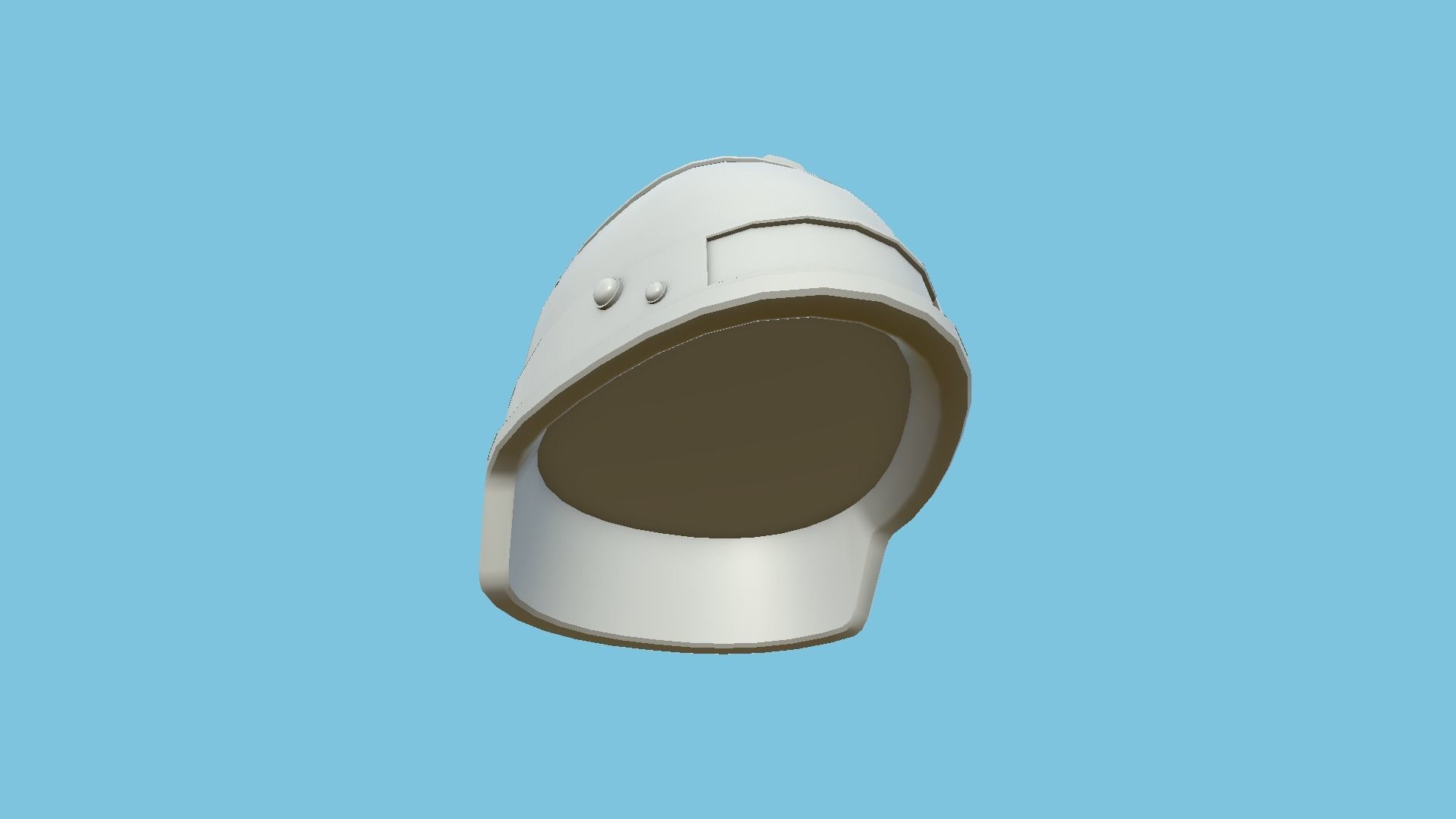 SciFi Brain Helmet 02 Red Rust - Character Design Fashion Low-poly 3D model_9
