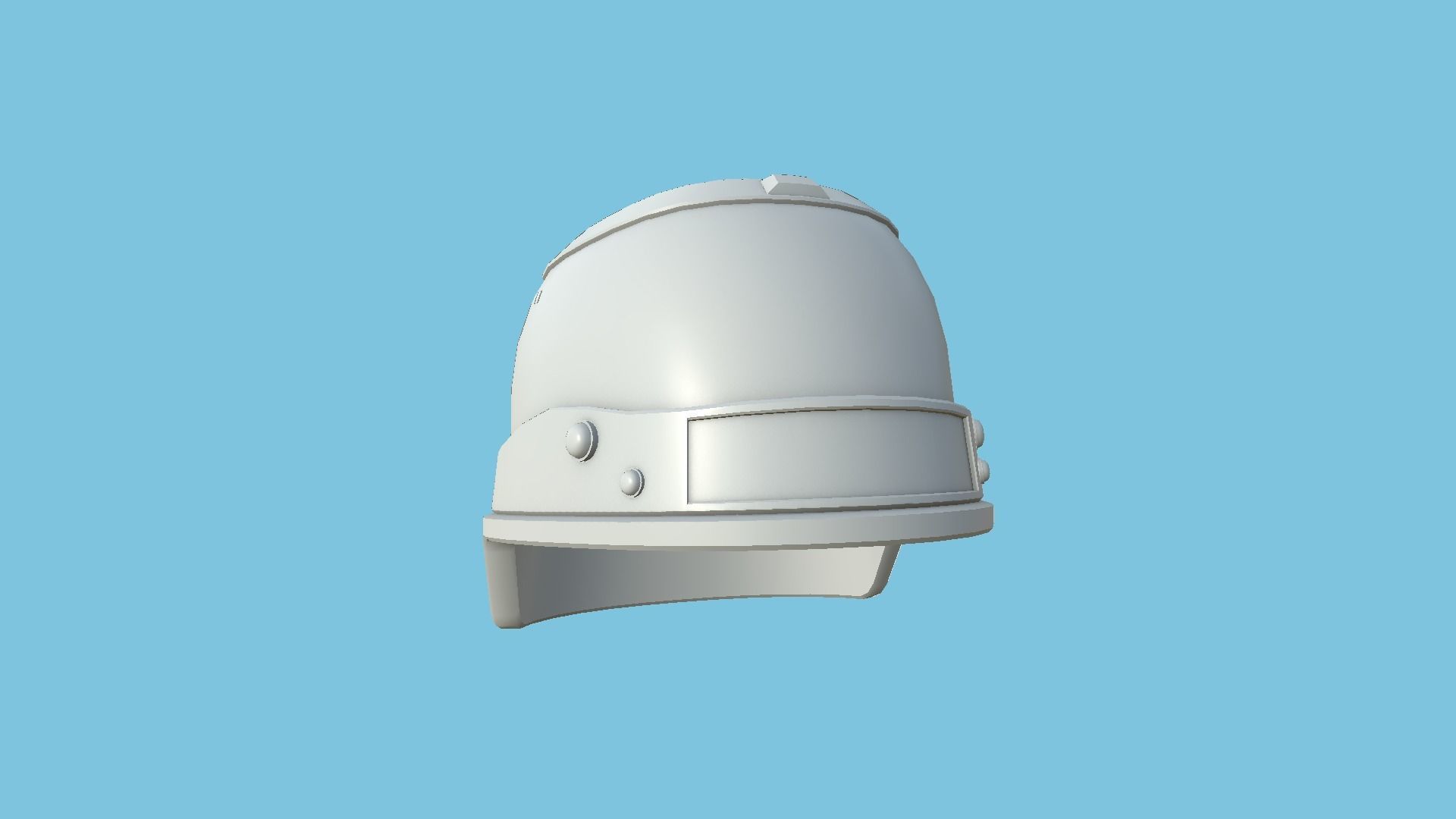 SciFi Brain Helmet 03 Black - Character Design Fashion Low-poly 3D model_9